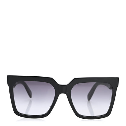 Celine Acetate Polarized Oversized Sunglasses CL4055IN Black 2 of 7