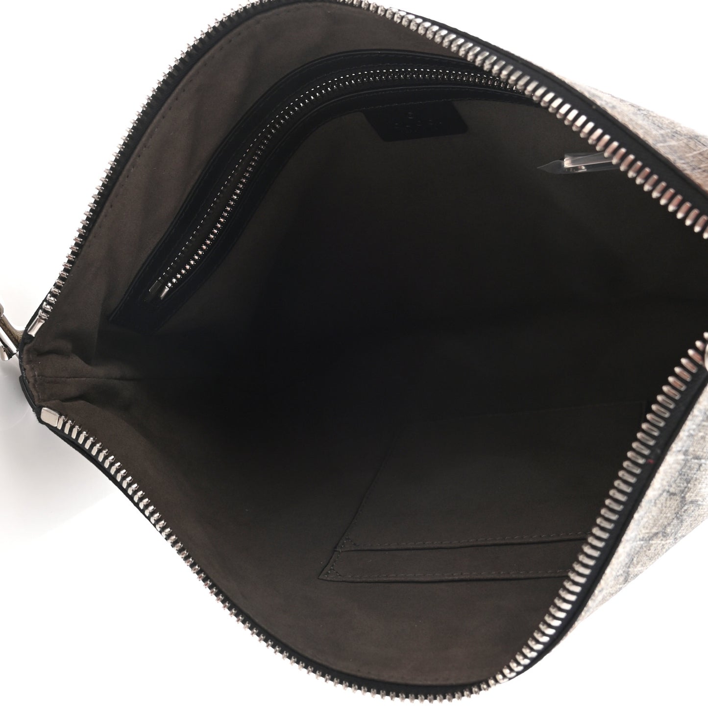 GG Supreme Monogram Mens Wristlet Black