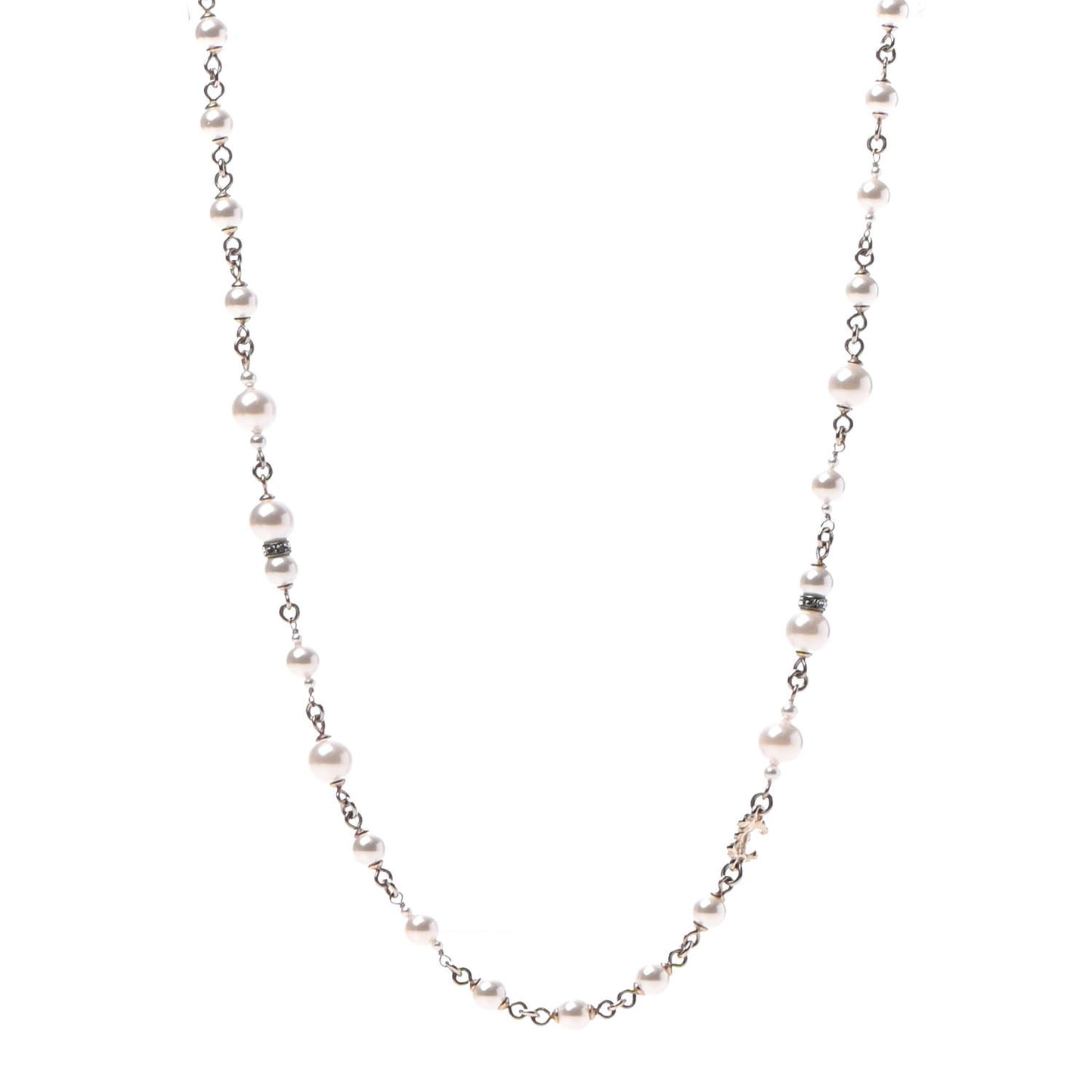 Pearl CC Coco Necklace Gold