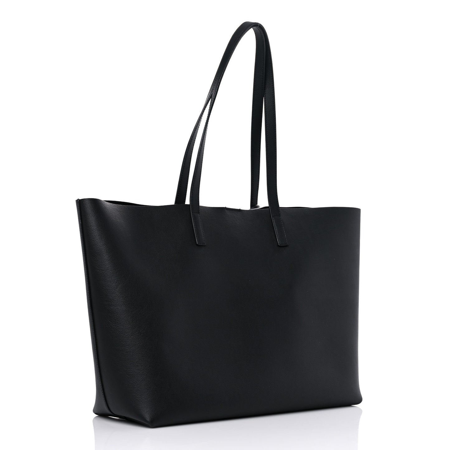 Calfskin Large Shopping Tote Black