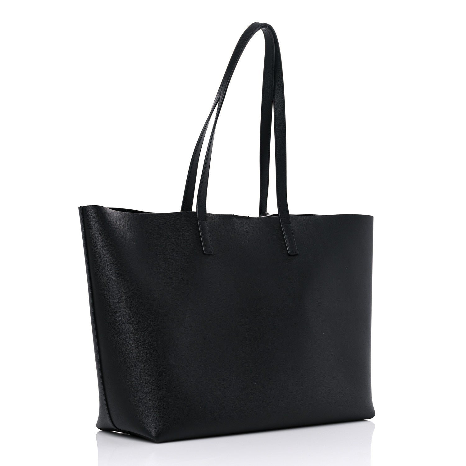 Saint Laurent Calfskin Large Shopping Tote Black 4 of 18