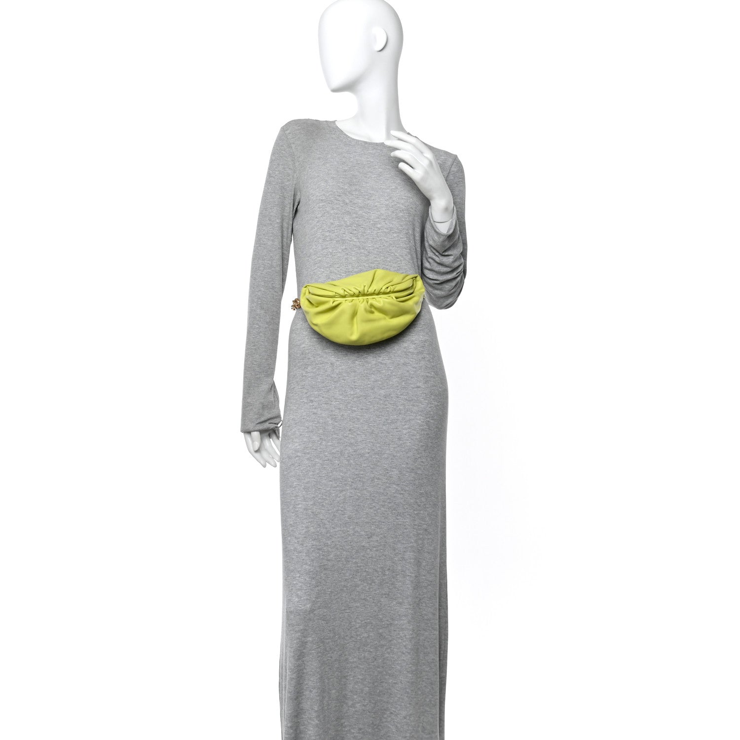 Bottega Veneta Nappa The Belt Chain Pouch Seagrass 2 of 9