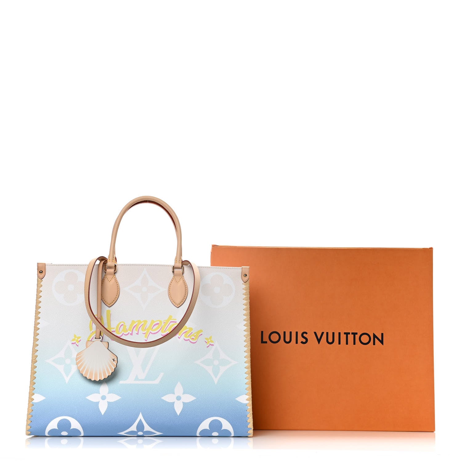 Louis Vuitton Monogram Giant Raffia Hamptons By The Pool Onthego GM Blue 18 of 18