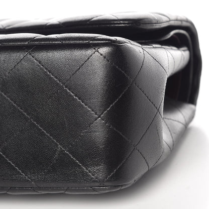 Chanel Lambskin Quilted Jumbo Double Flap Black 9 of 11