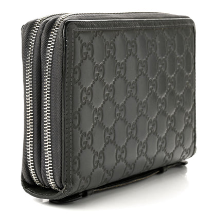 Gucci Guccissima Signature Travel Document Case Grey 3 of 10