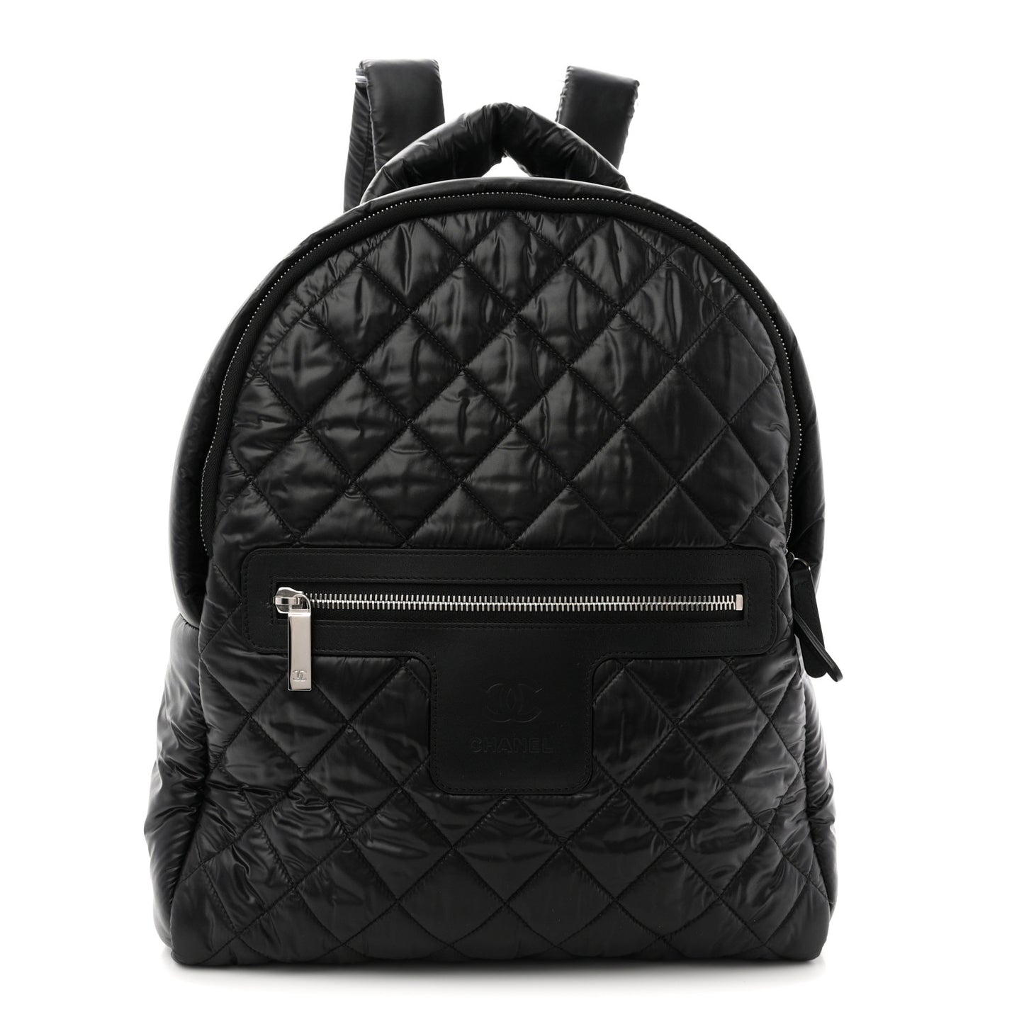Nylon Quilted Coco Cocoon Backpack Black