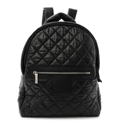 Chanel Nylon Quilted Coco Cocoon Backpack Black 1 of 10