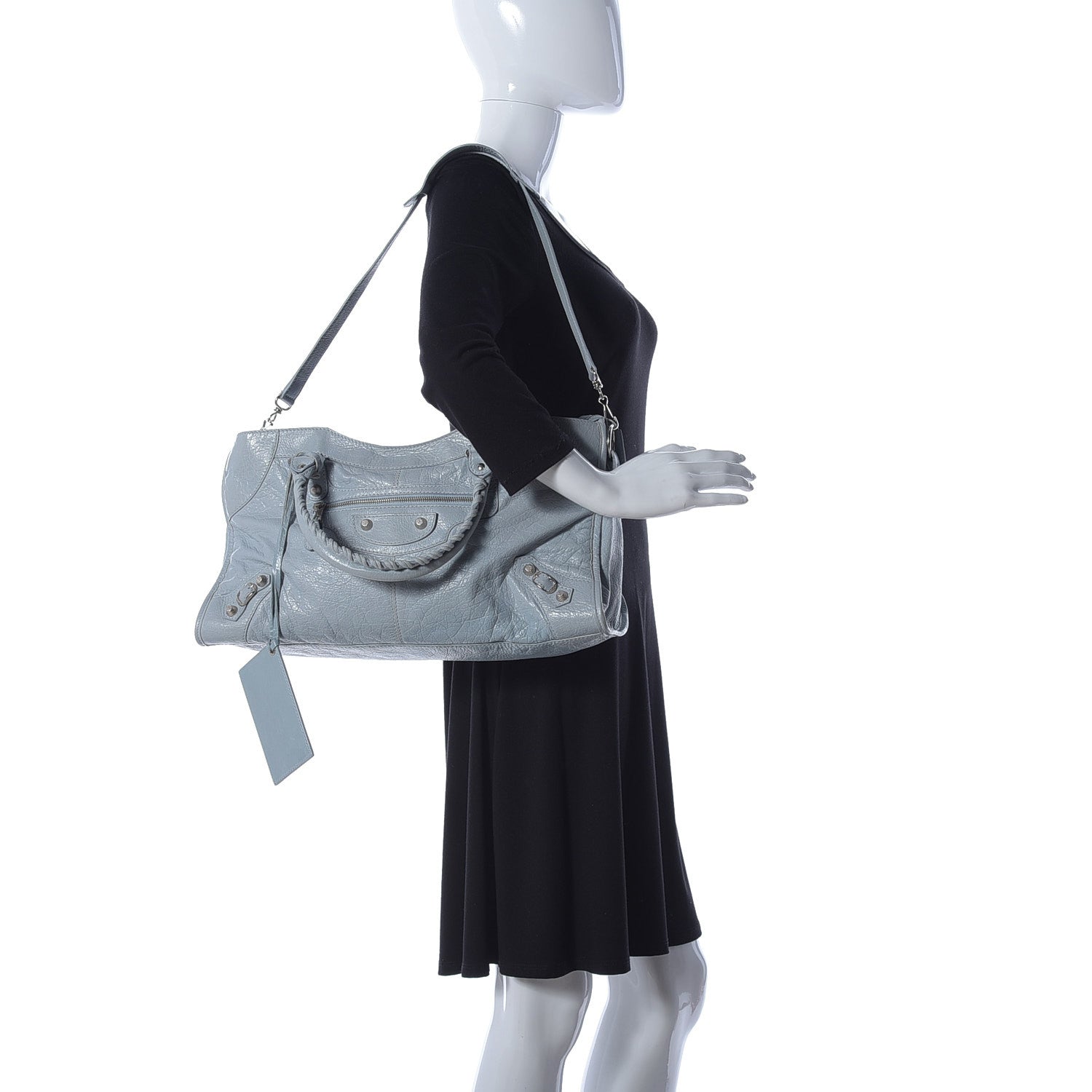 Balenciaga Agneau Giant 12 Silver Hardware Part Time Bleu Opaline 2 of 11
