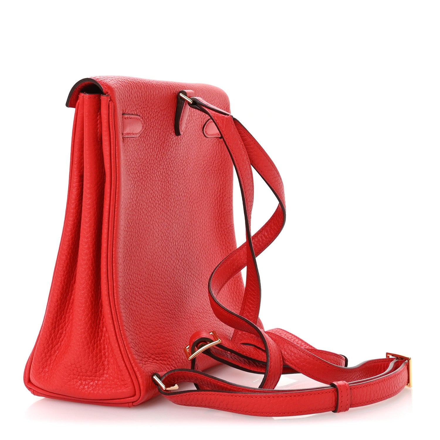 Hermes Taurillon Clemence Kelly Ado Backpack Rouge De Coeur 3 of 13