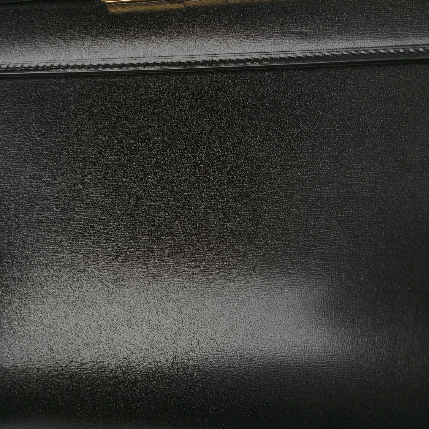 Smooth Calfskin Manhattan Top Handle Black