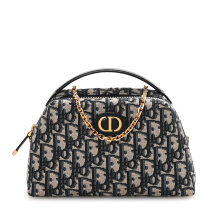 Christian Dior Oblique 30 Montaigne D-Cosy Pouch Blue 1 of 10