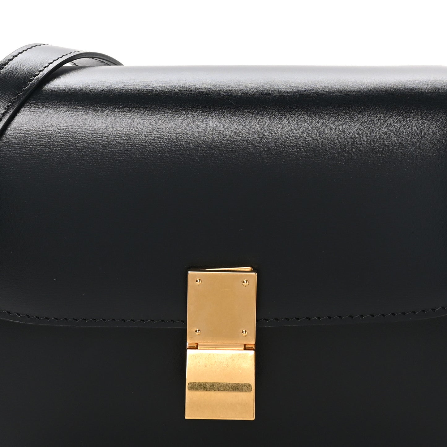 Box Calfskin Teen Classic Box Flap Bag Black