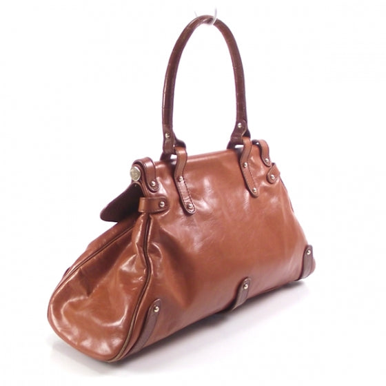 Fendi Calfskin Crocodile Embossed Medium Magic Bag Terracotta 3 of 12