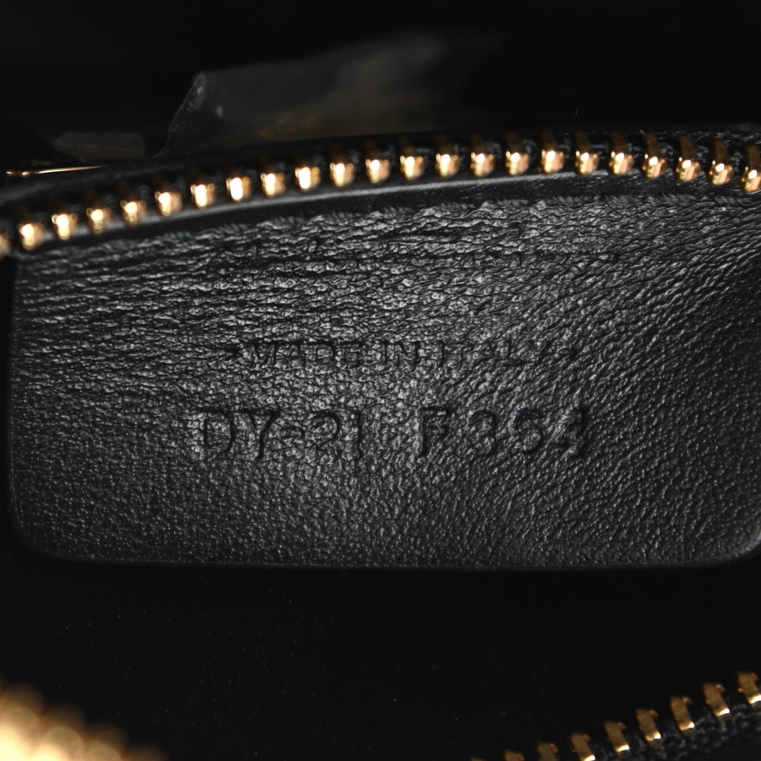 Salvatore Ferragamo Calfskin Sequin Small Fiamma Bag Black Gold 7 of 13