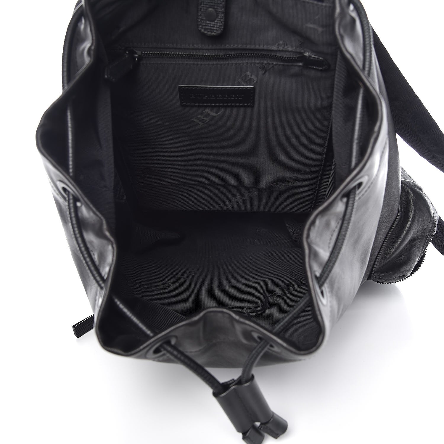 Burberry Weatherproof Calfskin Large Rucksack Backpack Black 5 of 8