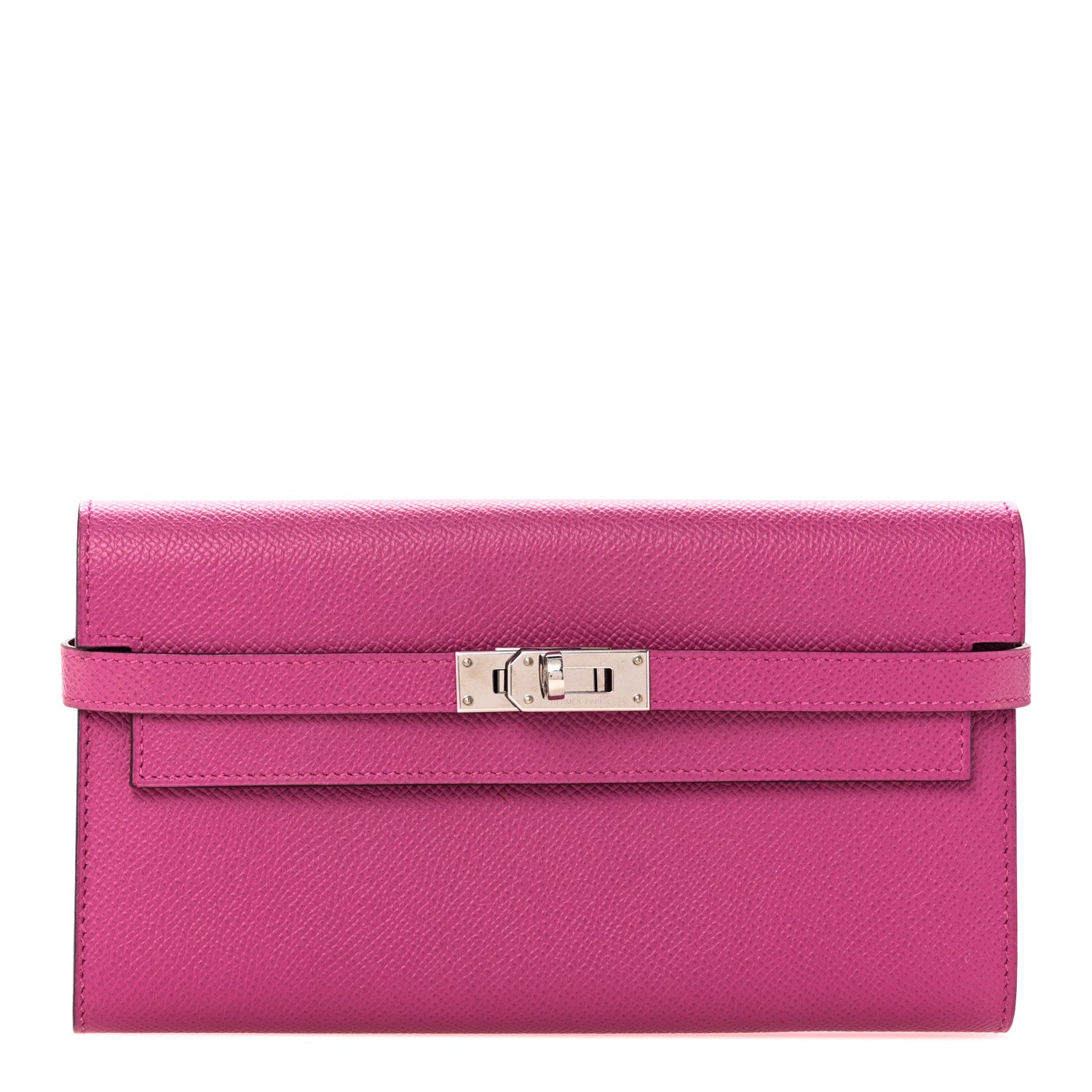 Hermes Epsom Kelly Longue Wallet Rose Pourpre 1 of 9