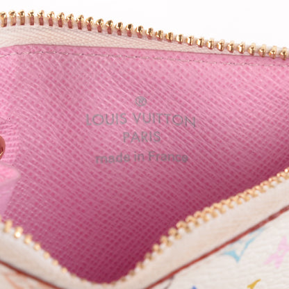 Louis Vuitton Monogram Multicolor Key Pouch White Litchi 5 of 7