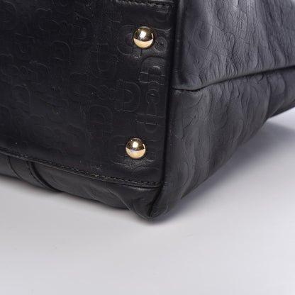 Gucci Calfskin Horsebit Embossed Joy Tote Black 14 of 17