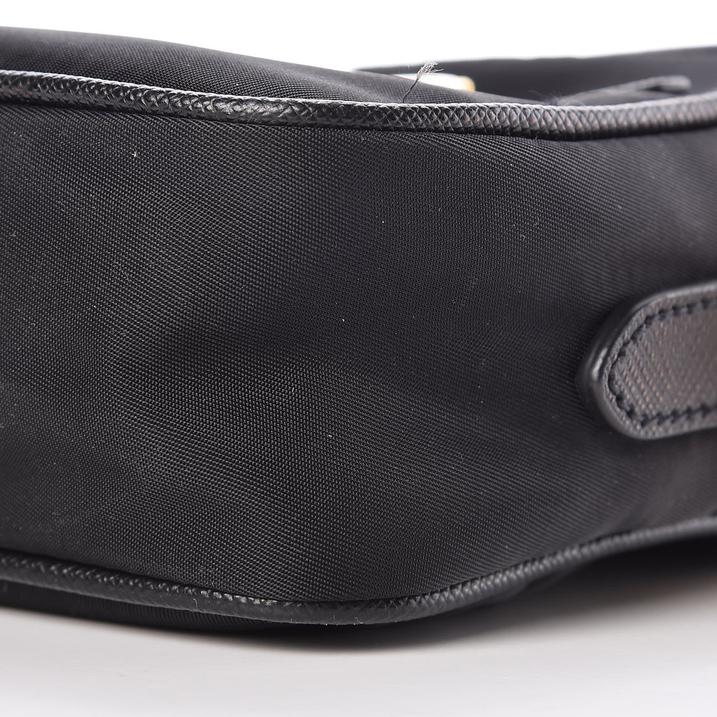 Tessuto Nylon Saffiano Small Crossbody Bag Black