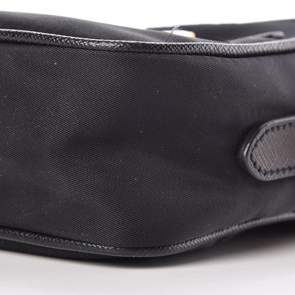 Prada Tessuto Nylon Saffiano Small Crossbody Bag Black 9 of 10