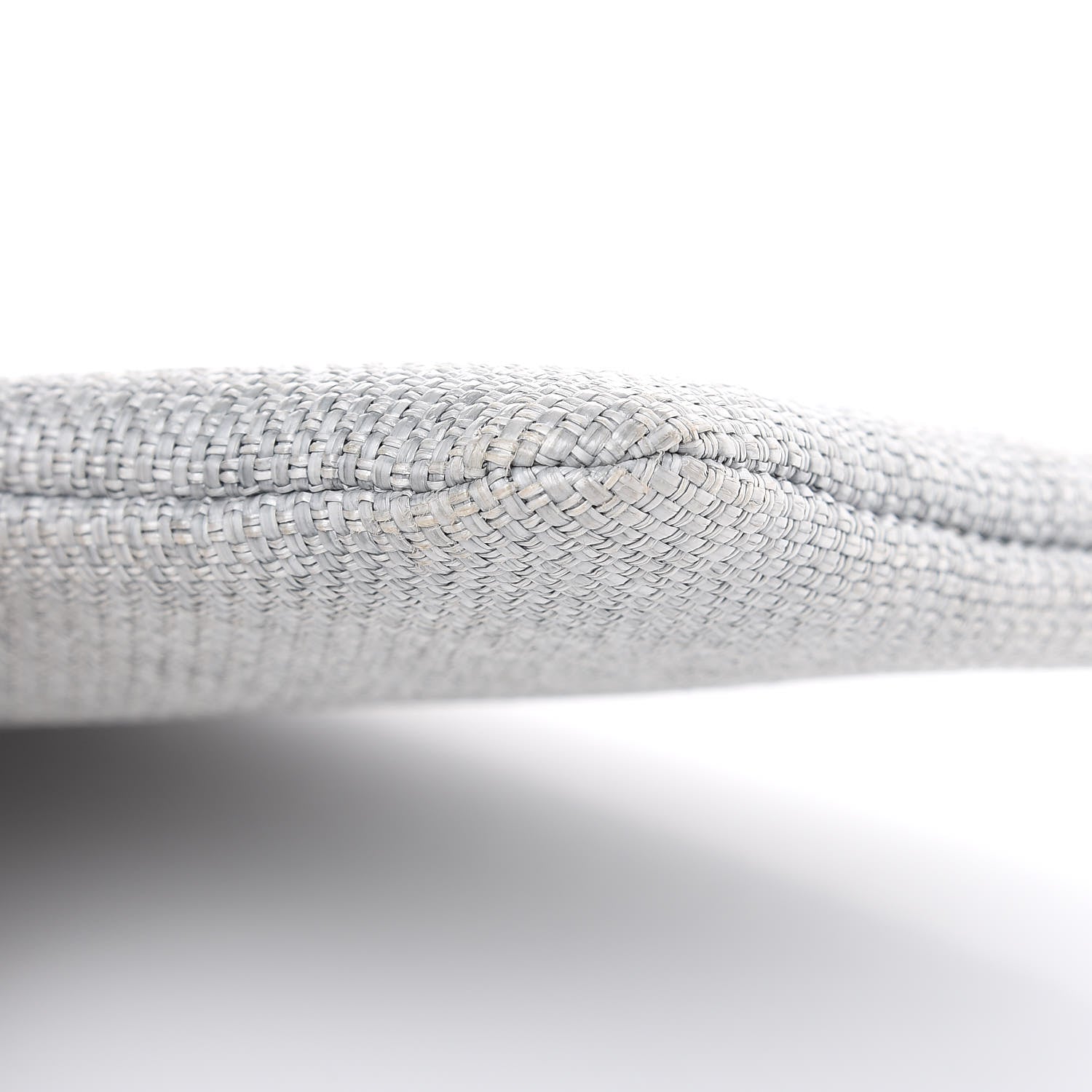 Chanel Woven Straw Raffia Medium Deauville Pouch Grey 11 of 12
