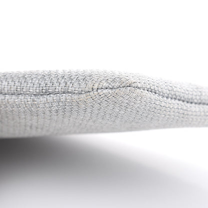 Chanel Woven Straw Raffia Medium Deauville Pouch Grey 11 of 12