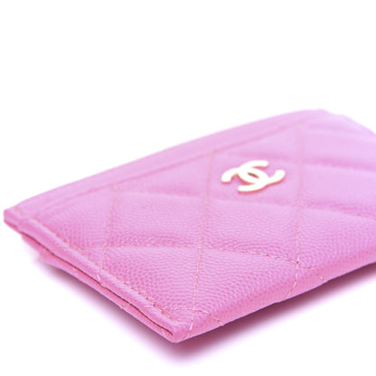 Chanel Caviar Quilted Card Holder Pink 6 of 12