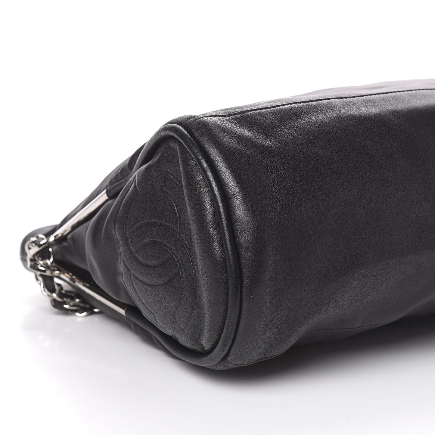 Lambskin Large Ultimate Soft Tote Black