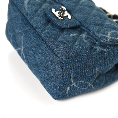 Chanel Denim CC Quilted Mini Square Flap Blue 12 of 13