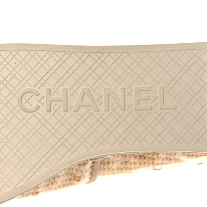 Chanel PVC Raffia CC Espadrilles 36 Beige 8 of 12