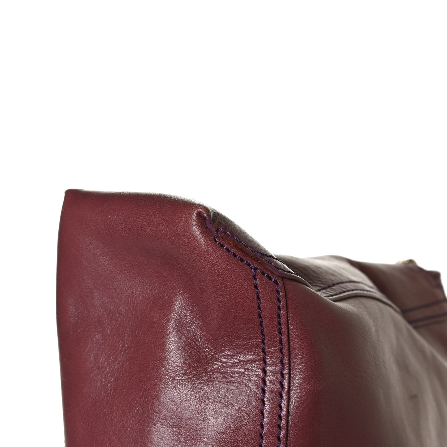 Vitello Acqua Maxi Baguette Shoulder Bag Malva