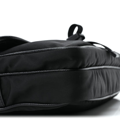 Prada Re-Nylon Saffiano Pocket Single Snap Buckle Shoulder Bag Black 9 of 10