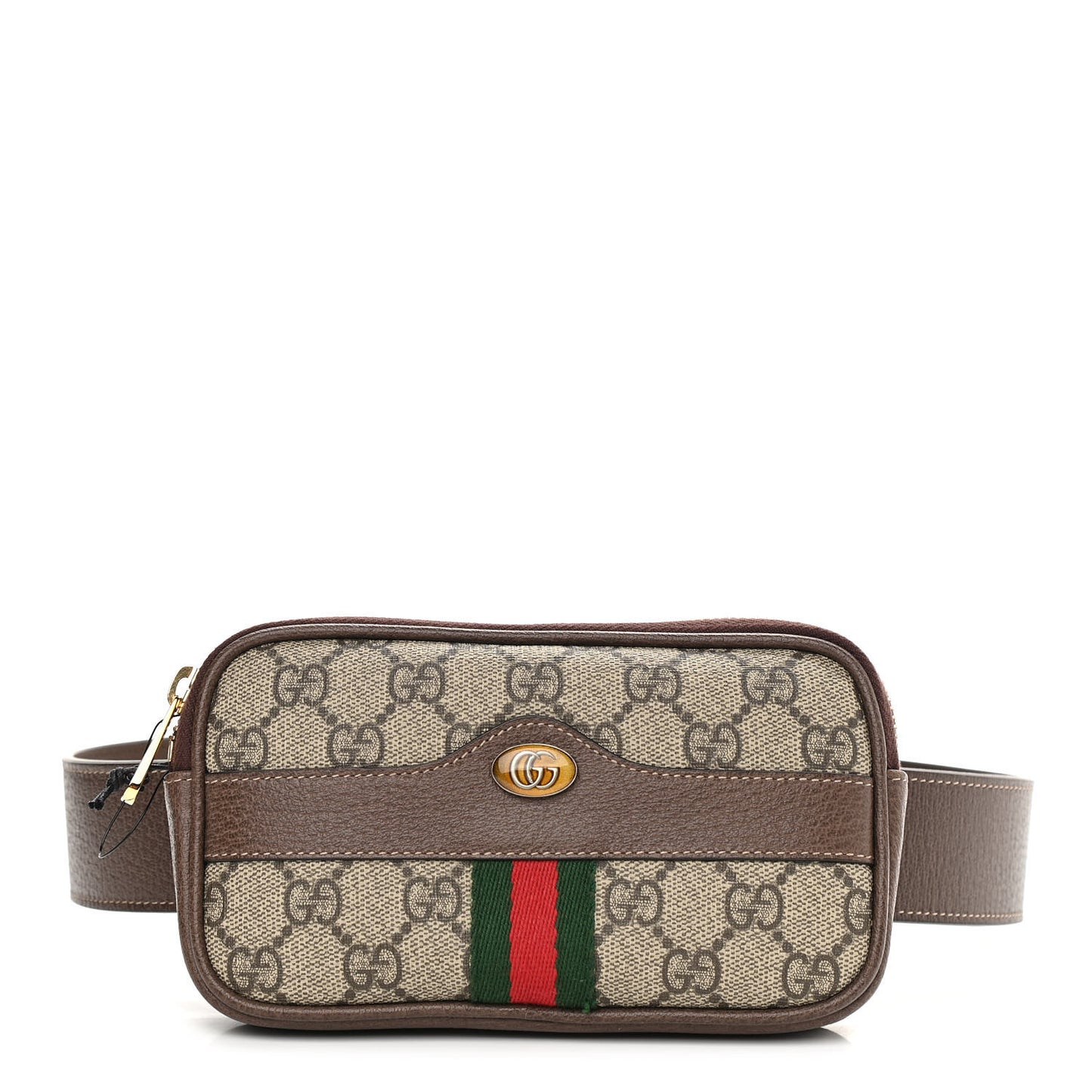 GG Supreme Monogram Ophidia Belted iPhone Case 75 30 Dark Brown