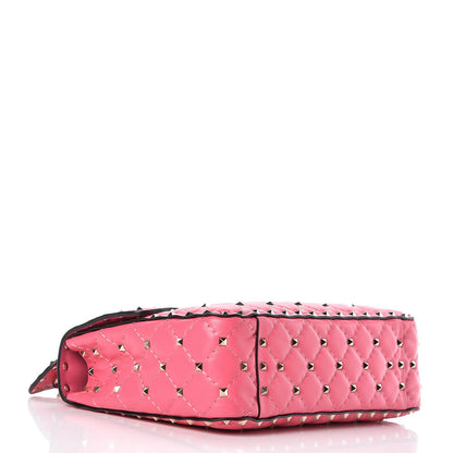 Valentino Garavani Lambskin Medium Rockstud Spike Shoulder Bag Pink 5 of 14