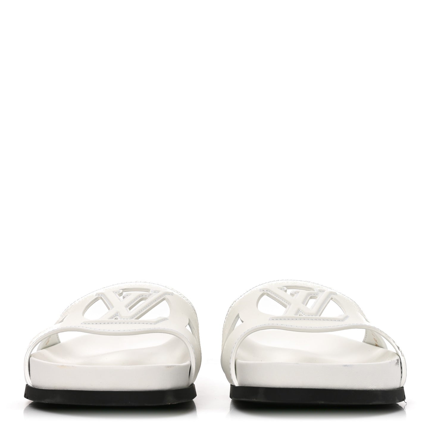Calfskin LV Isola Sandals 40 White