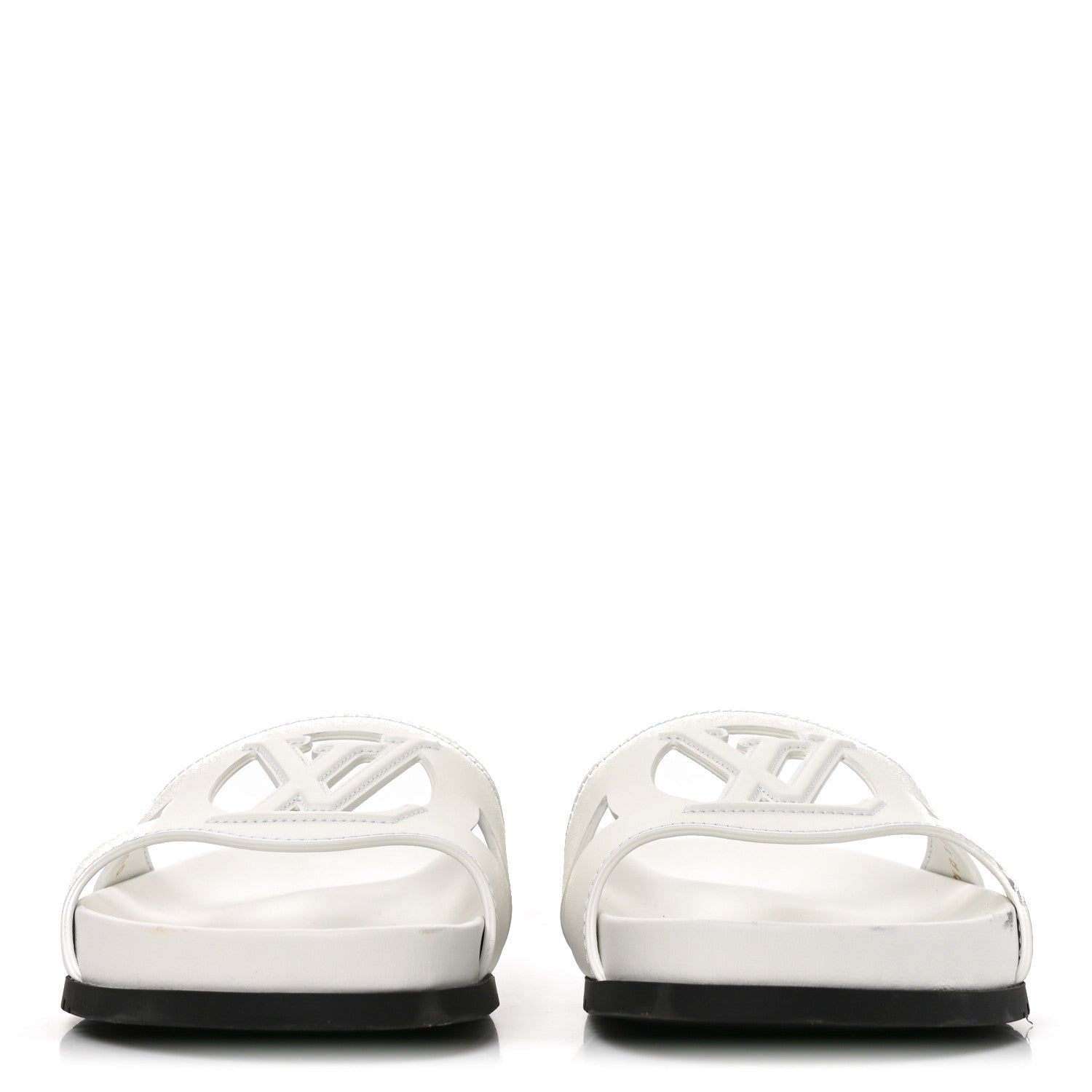 Louis Vuitton Calfskin LV Isola Sandals 40 White 3 of 9