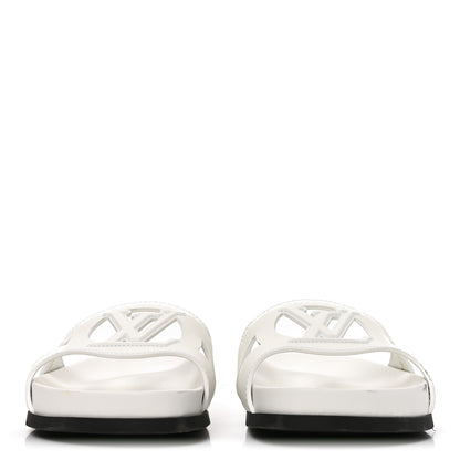 Louis Vuitton Calfskin LV Isola Sandals 40 White 3 of 9