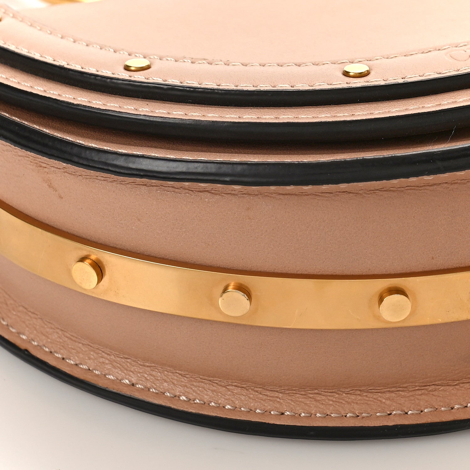 Chloe Calfskin Small Nile Bracelet Minaudiere Bag Biscotti Beige 7 of 8