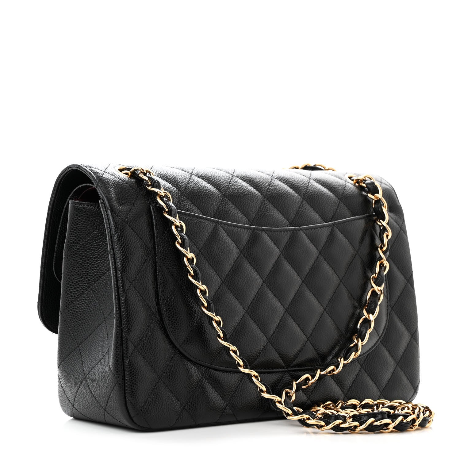 Chanel Caviar Quilted Jumbo Double Flap Black 3 of 11