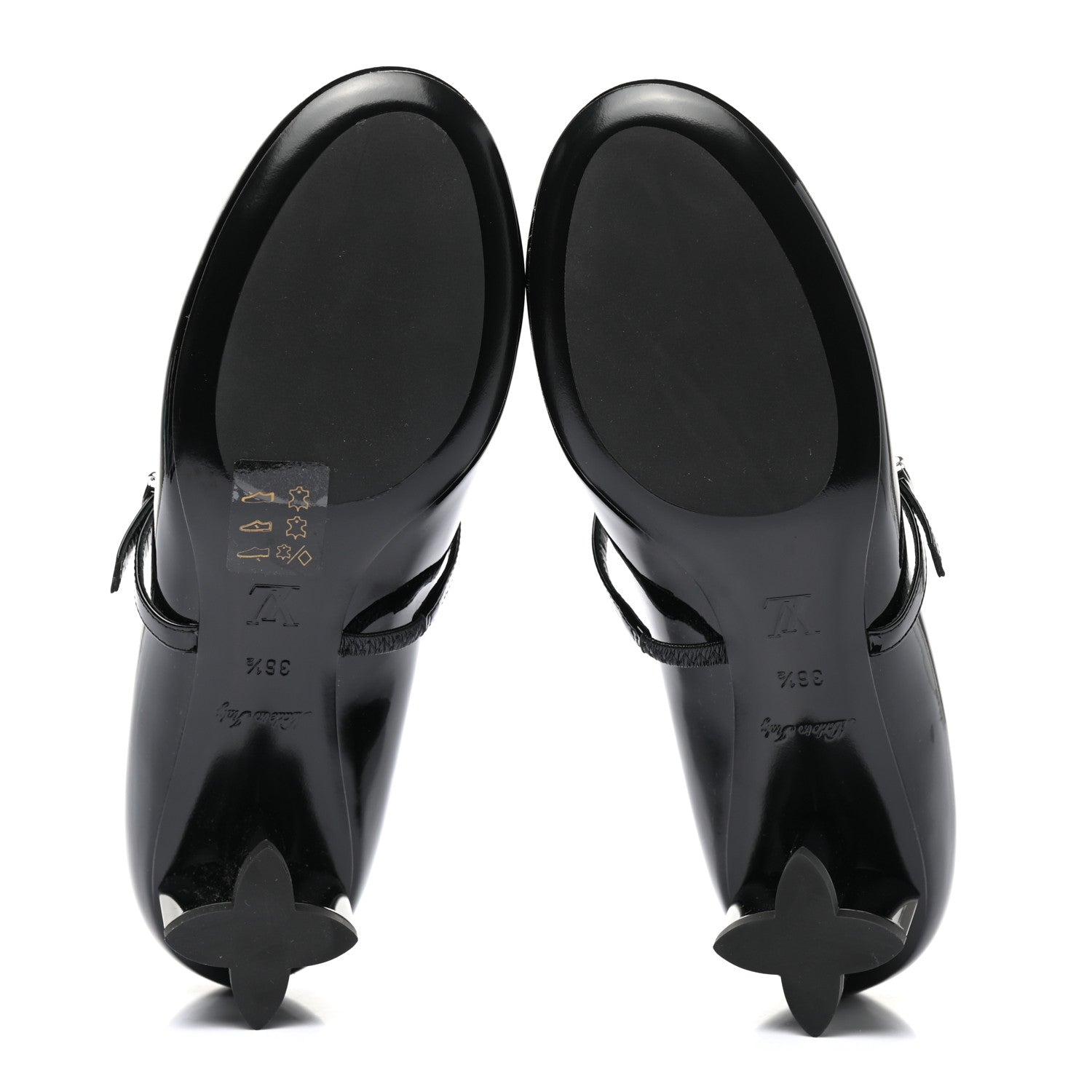 Louis Vuitton Patent Uniformes Silhouette 40mm Pumps 36.5 Black 10 of 15
