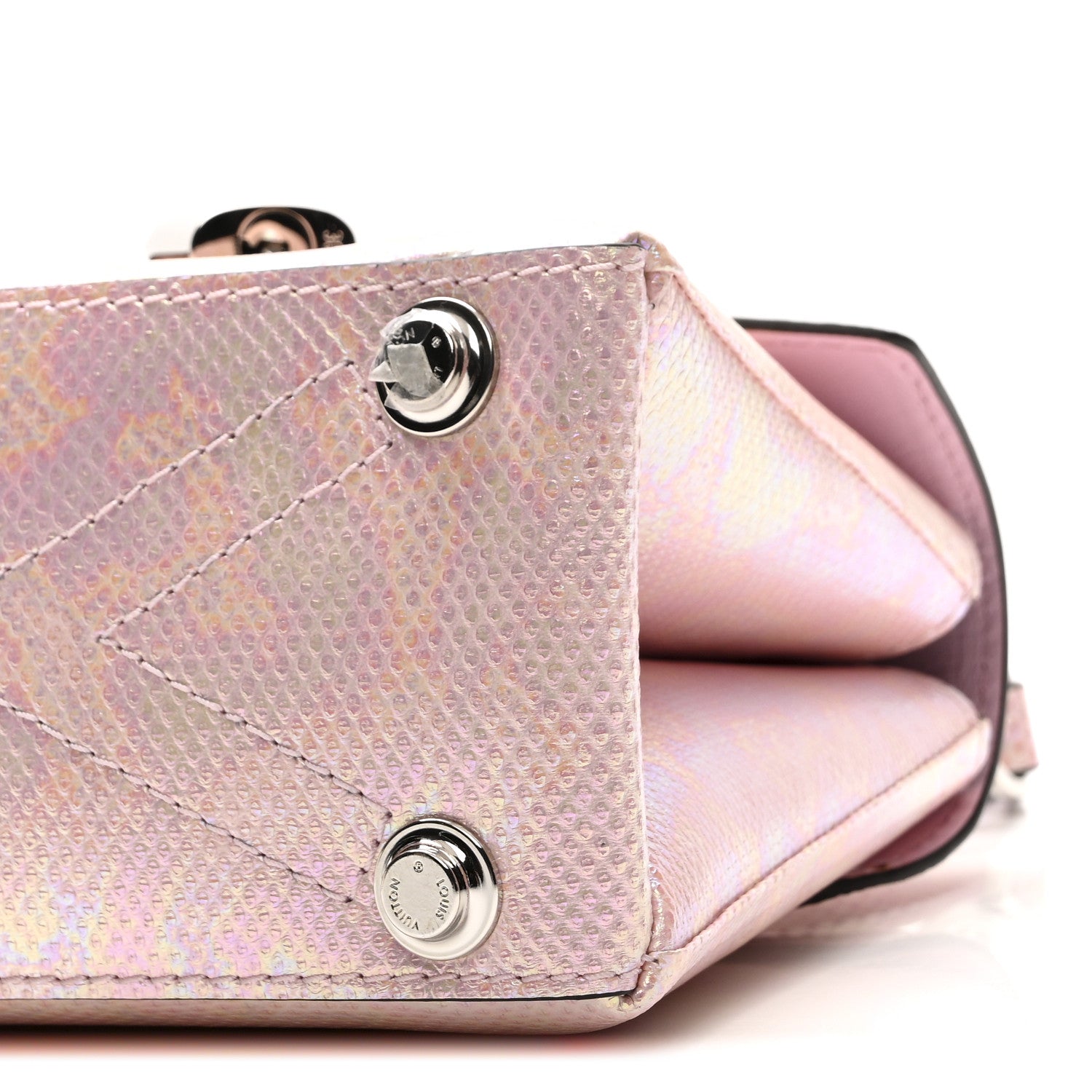 Louis Vuitton Iridescent Lizard Rose Des Vents Mini Pink 9 of 10