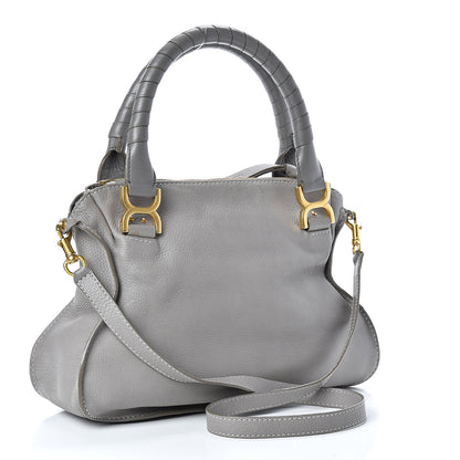 Chloe Calfskin Medium Marcie Satchel Cashmere Grey 3 of 19