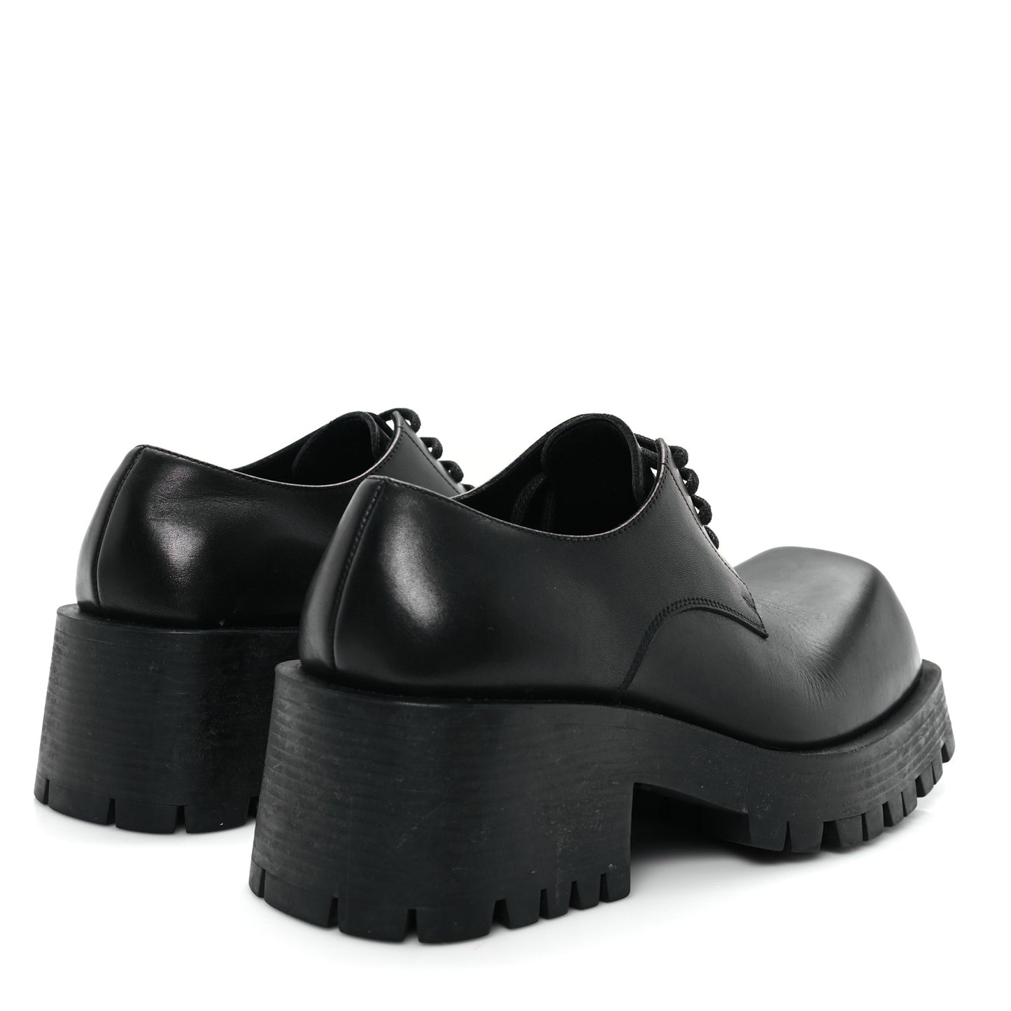 Calfskin Trooper Derby Loafers 38 Black