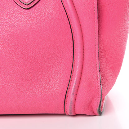 Celine Drummed Calfskin Mini Luggage Fluo Pink 17 of 20