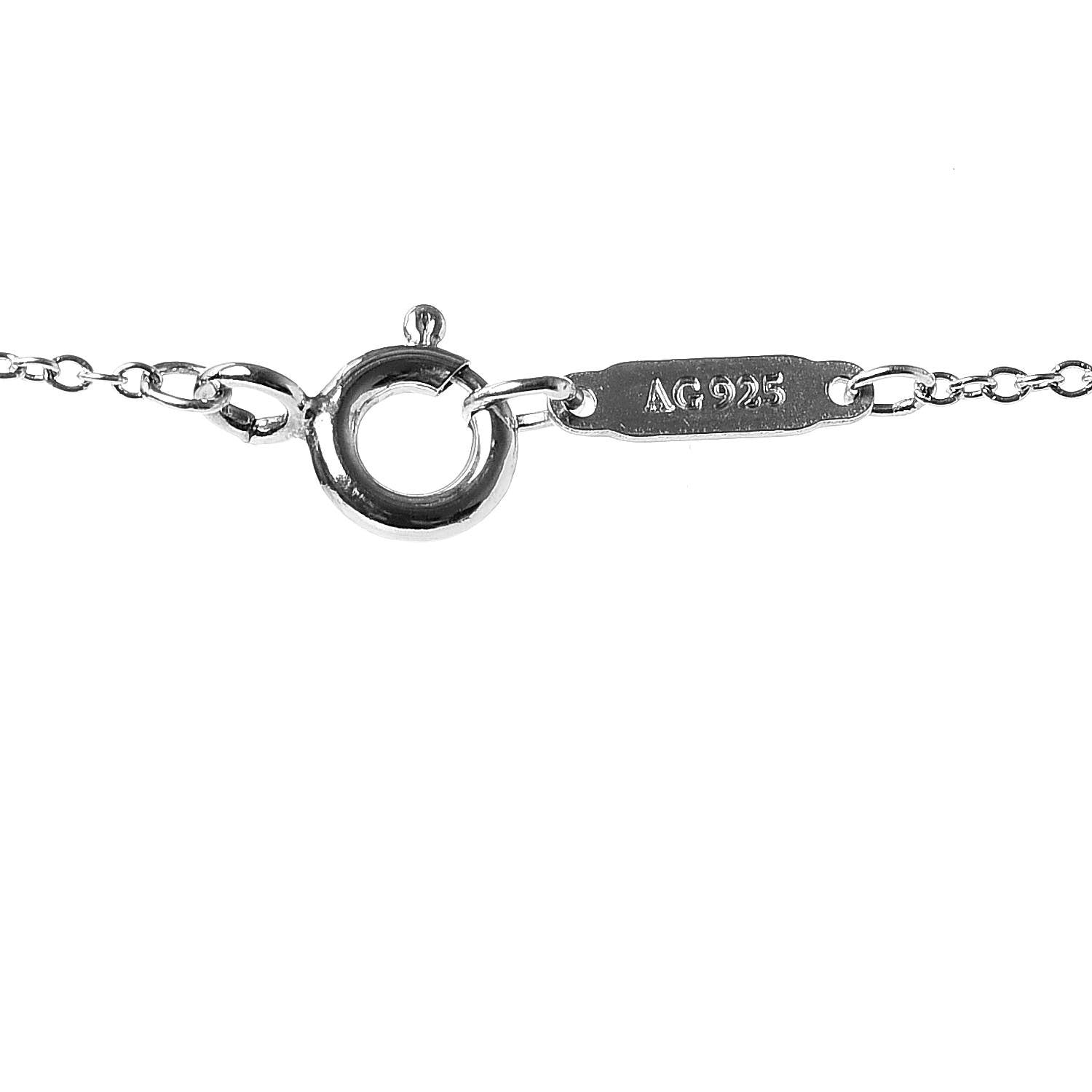 Tiffany Sterling Silver I Love You Heart Locket Pendant Necklace 6 of 9