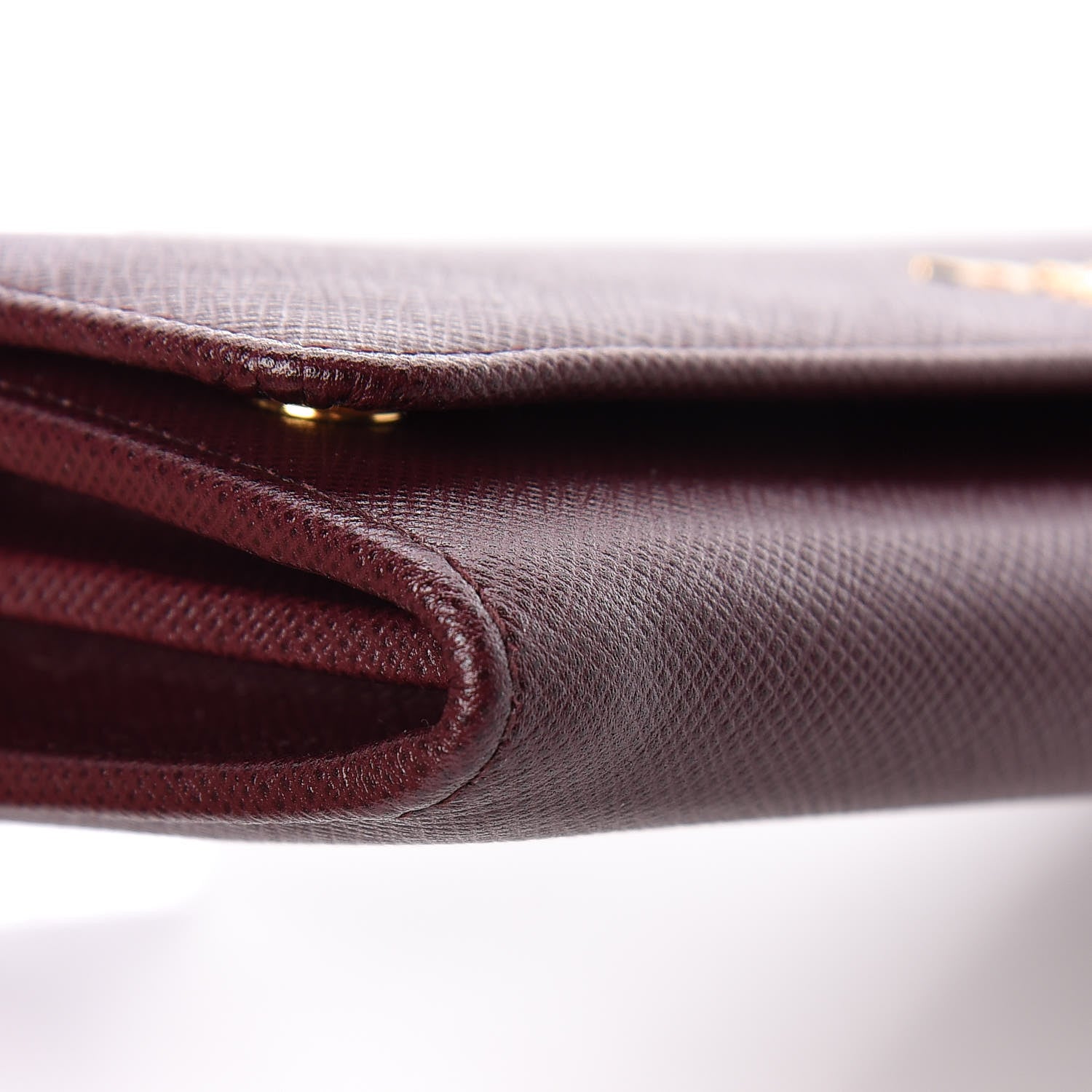 Prada Saffiano Colour Continental Flap Wallet Granato Petalo 10 of 11