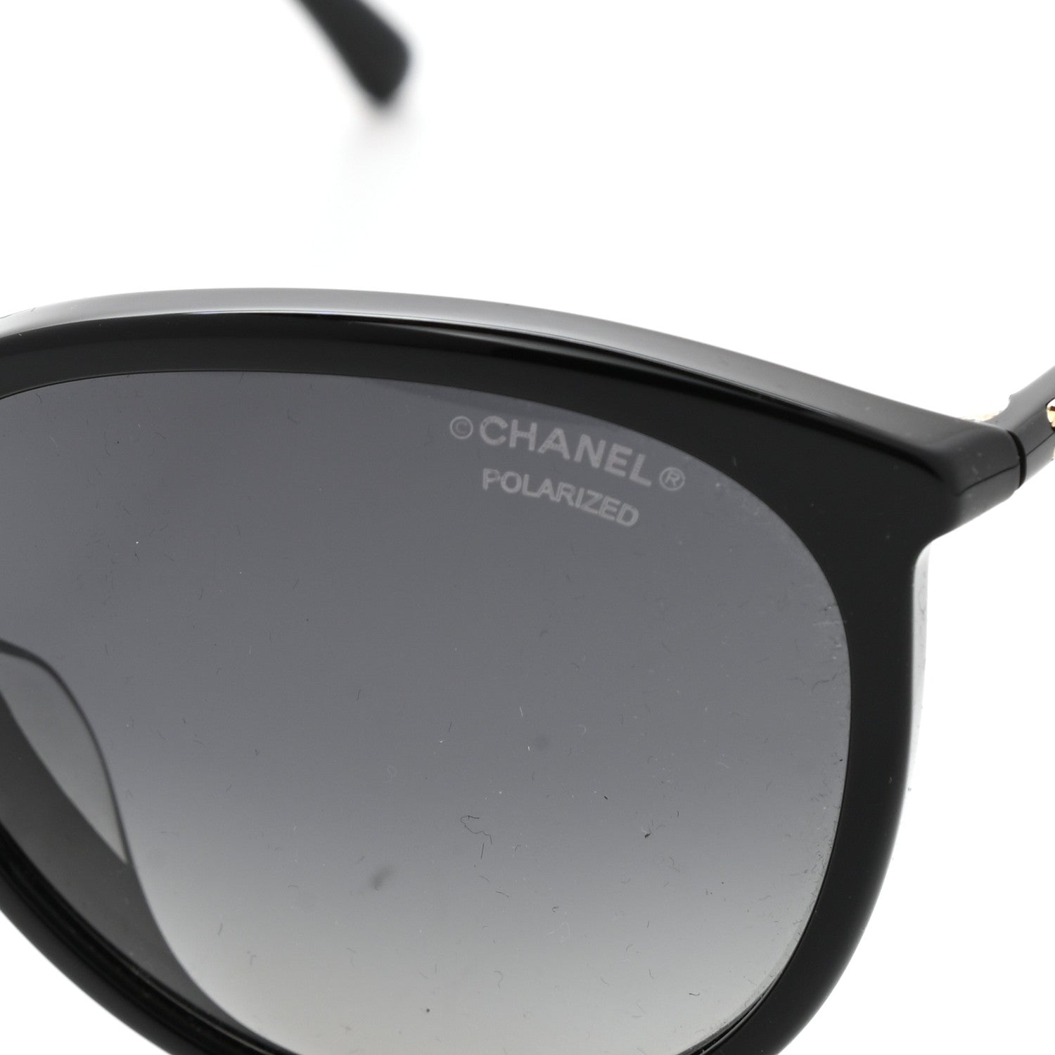 Chanel Acetate Polarized Butterfly Winter Sunglasses 5382-A Black 7 of 8