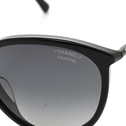 Chanel Acetate Polarized Butterfly Winter Sunglasses 5382-A Black 7 of 8