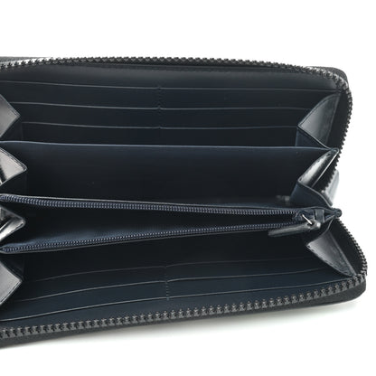 Gucci GG Supreme Monogram Blooms Zip Around Wallet Blue 5 of 8