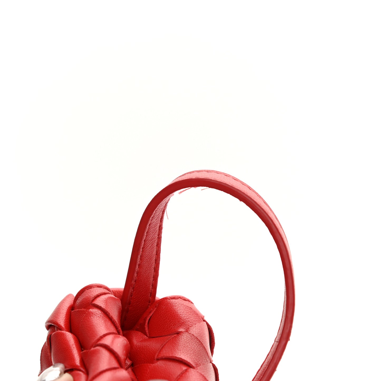 Nappa Intrecciato Mini Crossbody Red